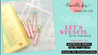 LET'S STENCIL! | Marvellous Monday