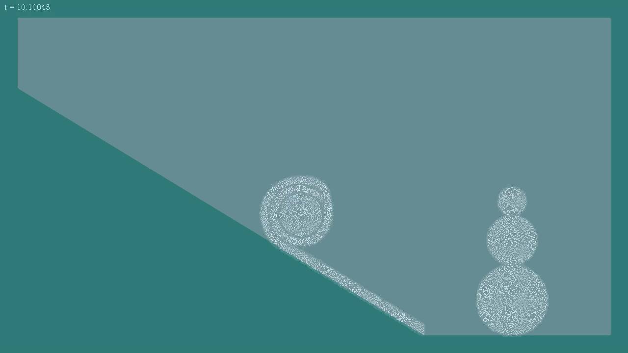 Snow Simulation Via Material Point Method Youtube