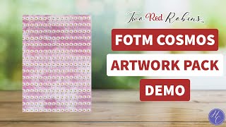 Make Your Own Floral Backing Papers with FOTM Cosmos Artwork Pack!