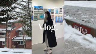 [VLOG] 브이로그 I 서울 브이로그✈️ I 겨울일상 I 온량, 블루보틀성수, 그라운드시소, 우연히웨스앤더슨, 용산공원, 이미스, 마르디메크르디, 난포한남, 엘리시안강촌