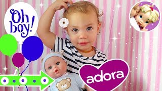 ⚡️Wow!⚡️Unboxing our 1st ADORA Baby Doll! 😍 3 Girls Fall in Love with Adora Playtime Babies! 💖