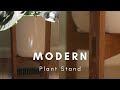 Making a Mid-Century Modern Plant Stand with Wedged Tenons // Quiet Woodworking