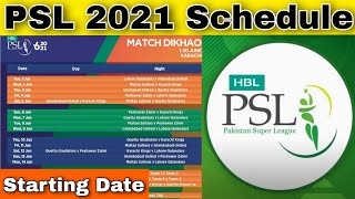 PSL Schedule 2021 | New Starting Date | New Schedule | IPL 2021 | #Shorts