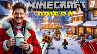 [Cosplay] CHRISTMAS CELEBRATIONS | Minecraft Survival Co-oP Series | Day 3 | India