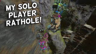 Revealing & Showcasing My SOLO Player Rathole On Small Tribes! ARK