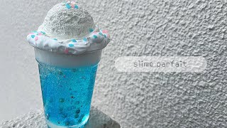 【slime making】市販スライムをパフェ風にアレンジ