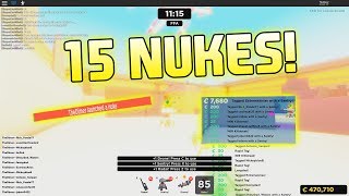 15 NUKES IN 1 GAME!! [Big Paintball ROBLOX]
