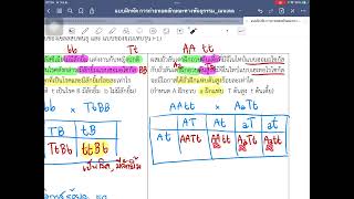 การแก้โจทย์ปัญหา เรื่อง การถ่ายทอดลักษณะทางพันธุกรรม ตอนที่4 @ครูวัลยาเลื่อนกฐิน