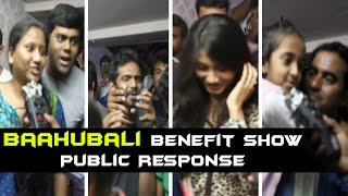 Baahubali Benefit Show Public Response | Prabhas | Rana | Anushka | Tamanna | SS Rajamouli