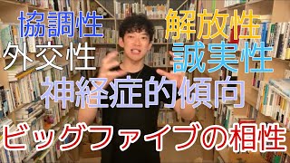 【DaiGo 心理学】ビッグファイブの相性について教えて　#ビッグファイブ　#開放性　#協調性　#外交性　#誠実性　#神経症的傾向　#DaiGo切り抜き