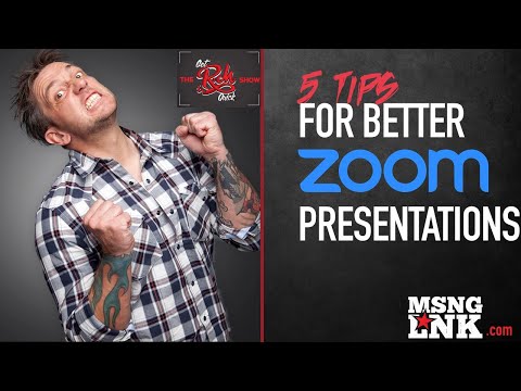 5 tips to give great ZOOM presentations like a pro.