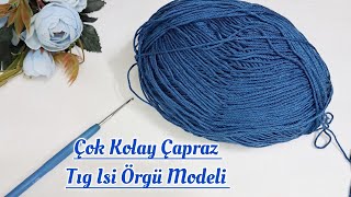 Çok Kolay Tığ İşi Örgü Modeli-Yelek Bluz Hırka Modeli #knitting #handmade #crochet