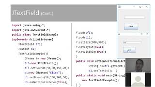Java Programming Unit 10 GUI Lecture 3 Part 1