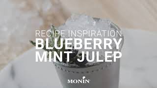 Monin Recipe Inspiration: Blueberry Mint Julep