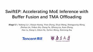 NSDI '26 - SwiftEP: Accelerating MoE Inference with Buffer Fusion and TMA Offloading