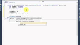 VB NET Lecture5 Integer Math