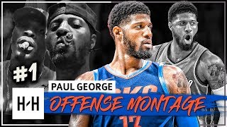 Paul George BEAST Full Offense Highlights 2017-2018 Season (Part 1) - Re-Signs with Thunder!