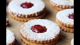 CHOCOLATE LINZER COOKIES