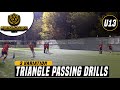 TRIANGLE PASSING DRILLS | THIRD MAN RUN | FOOTBALL/SOCCER TRAINING | U12+