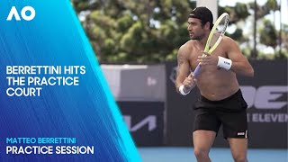 Matteo Berrettini Practice Session | 2025 Australian Open