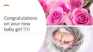 congratulations on your new baby girl