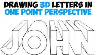 How to Draw 3D Letters Using One Point Perspective