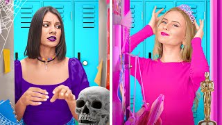 FILLE SAGE OU FILLE REBELLE ? | TYPES DE FILLES À L'ÉCOLE | Situations Amusantes par 123 GO Like!