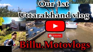 #1 Our 1st Uttarakhand vlog,,Riding/fun..Non- Pahadi dost ko pehli baar pahad dikhaya..