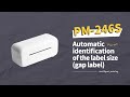 Phomemo PM-246S Tutorial: How to Setup Automatic Identification Of the Label Size Gap丨Instruction