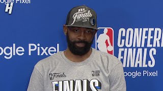 Kyrie Irving talks Game 5 Win vs Timberwolves, Postgame Interview 🎤