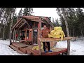 Finally Removing The Insulation in my Off Grid Remote Cabin, Episode #86