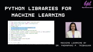 Python Libraries for Machie Learning | numpy, pandas, matplotlib, sklearn (Scikit-Learn)