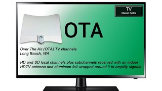 TV Channel Surfing: Over The Air (OTA) Antenna, Long Beach, WA