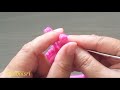 how to hairband crochet flowers ถักยางรัดผมดอกไม้ไหมพรม