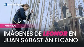 Las espectaculares imágenes de Leonor subida al Juan Sabastián Elcano