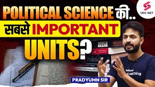 UGC NET Political Science Imp Units |  UGC NET Imp Units Political Science | JRF Dec | Pradyumn sir