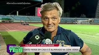 Vila Nova perde para o Brasiliense e é eliminado da Copa Verde