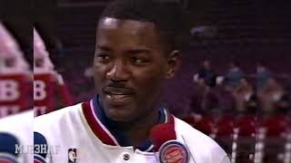 Joe Dumars on How to Defend MJ - Post-Game Interview (1990.12.19)