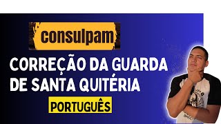 Correção da prova de português da Guarda de Santa Quitéria