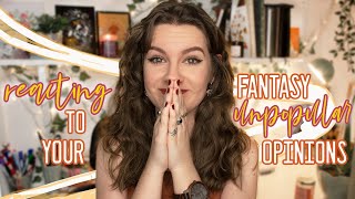 Reacting To YOUR Fantasy Unpopular Opinions!