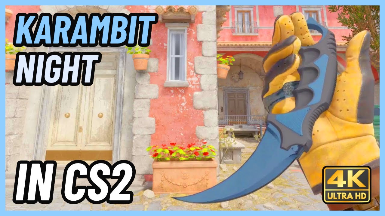 Cs2 Karambit Night Cs2 Knife In Game Showcase 4k Youtube