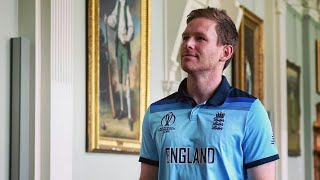 Eoin Morgan walking for the toss at Lord's Cricket Stadium, London