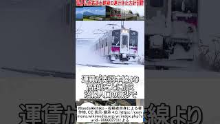 【衝撃発表】青森県を走る弘南鉄道大鰐線の運行休止の方針が決定！？どうなる弘南鉄道・・・【弘南鉄道】【ゆっくり解説】#Shorts