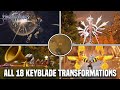 Kingdom Hearts 3 - All 18 Keyblade Transformations, Shot locks, Ultimate Moves & Unlock Requirements