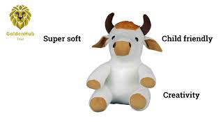 Goldenhub Toys #cow #sitting #videos #softtoy