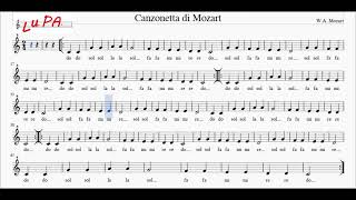 Canzonetta di Mozart - Flauto dolce