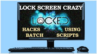 Creating a Crazy Lock Screen Application 🔐 using Batch Script ! | procedure is given in description