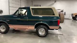 SOLD!!!!    1995 EDDIE BAUER FORD BRONCO.   CLEAN WESTERN TRUCK!!  5.8L V8.