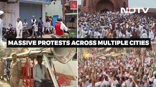 Huge Protests In Multiple Cities Over Prophet Remarks