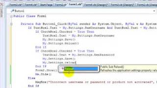 Visual Basic 2008 Advanced Login Box Part 2 of 2